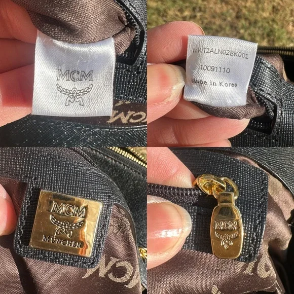 MCM Berlin Satchel/Structured Tote Saffiano Leather with COA Preloved EUC - Picture 10 of 12